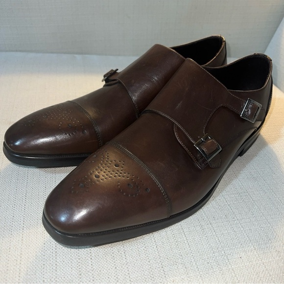 Nettleton Florence-N Double Monk Strap Cafe Size 11.5 NEW - Picture 2 of 11